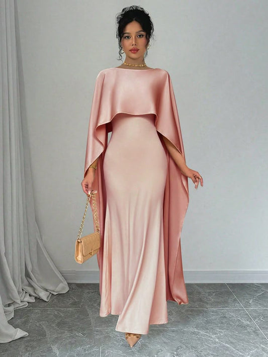 Wrap floor gown