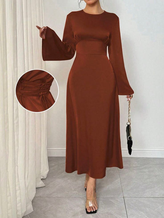 Elegant belle sleeve dress